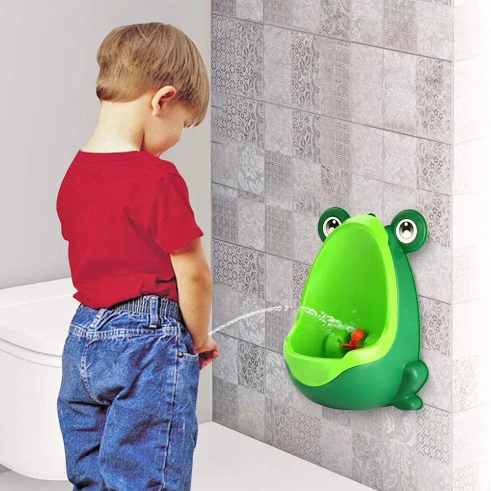 Urinario Infantil de Pared con Forma de Rana para Niños