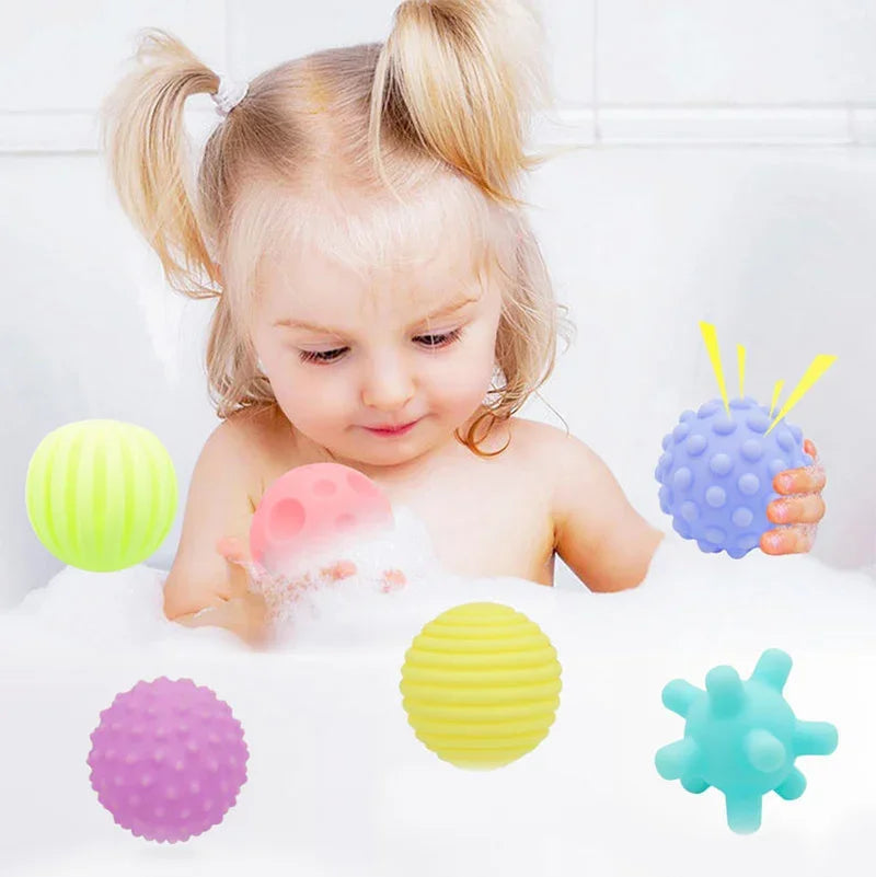Juguete Sensorial de Bola Táctil para Bebé de Masaje Suave Kawaii 7CM