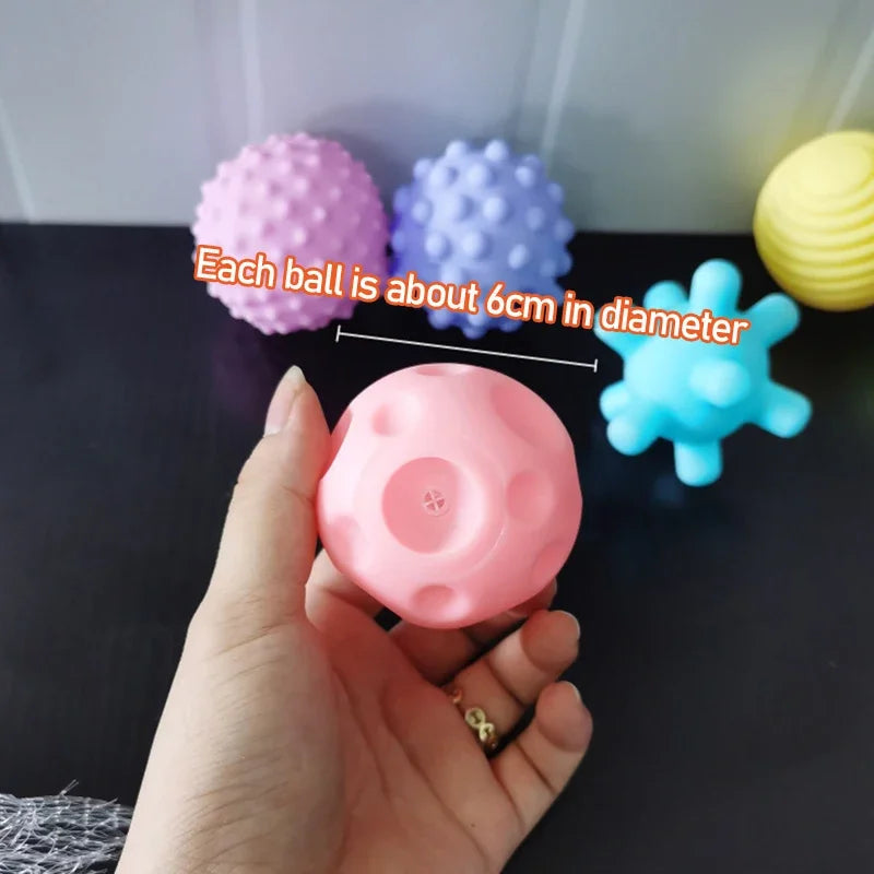 Juguete Sensorial de Bola Táctil para Bebé de Masaje Suave Kawaii 7CM