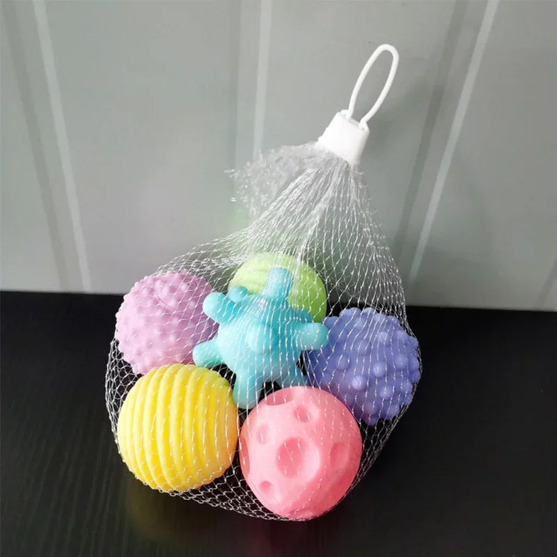 Juguete Sensorial de Bola Táctil para Bebé de Masaje Suave Kawaii 7CM