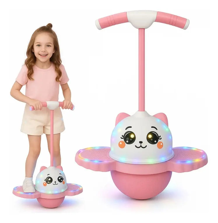 Pogo Ball Pelota Saltarina Con Luces Led Y Agarre Para Niños Y Niñas